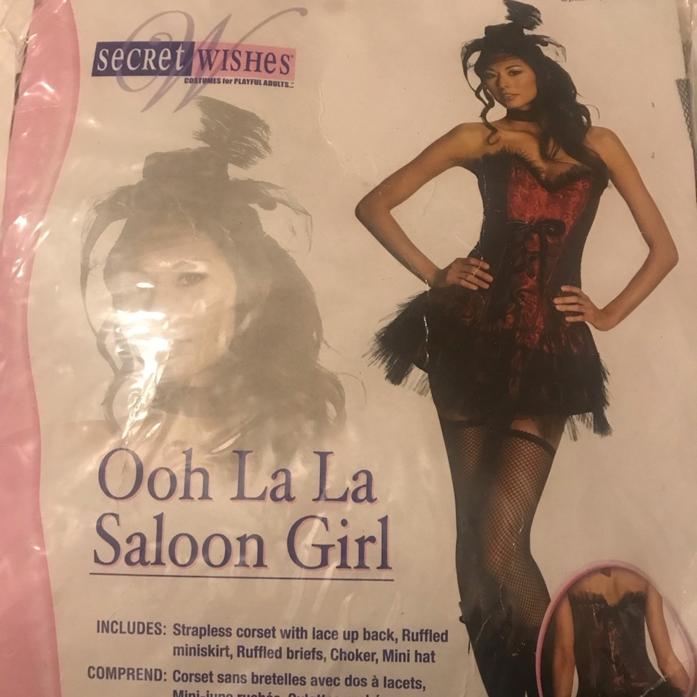 Ooh La La Saloon Girl costume in Small. Worn once.